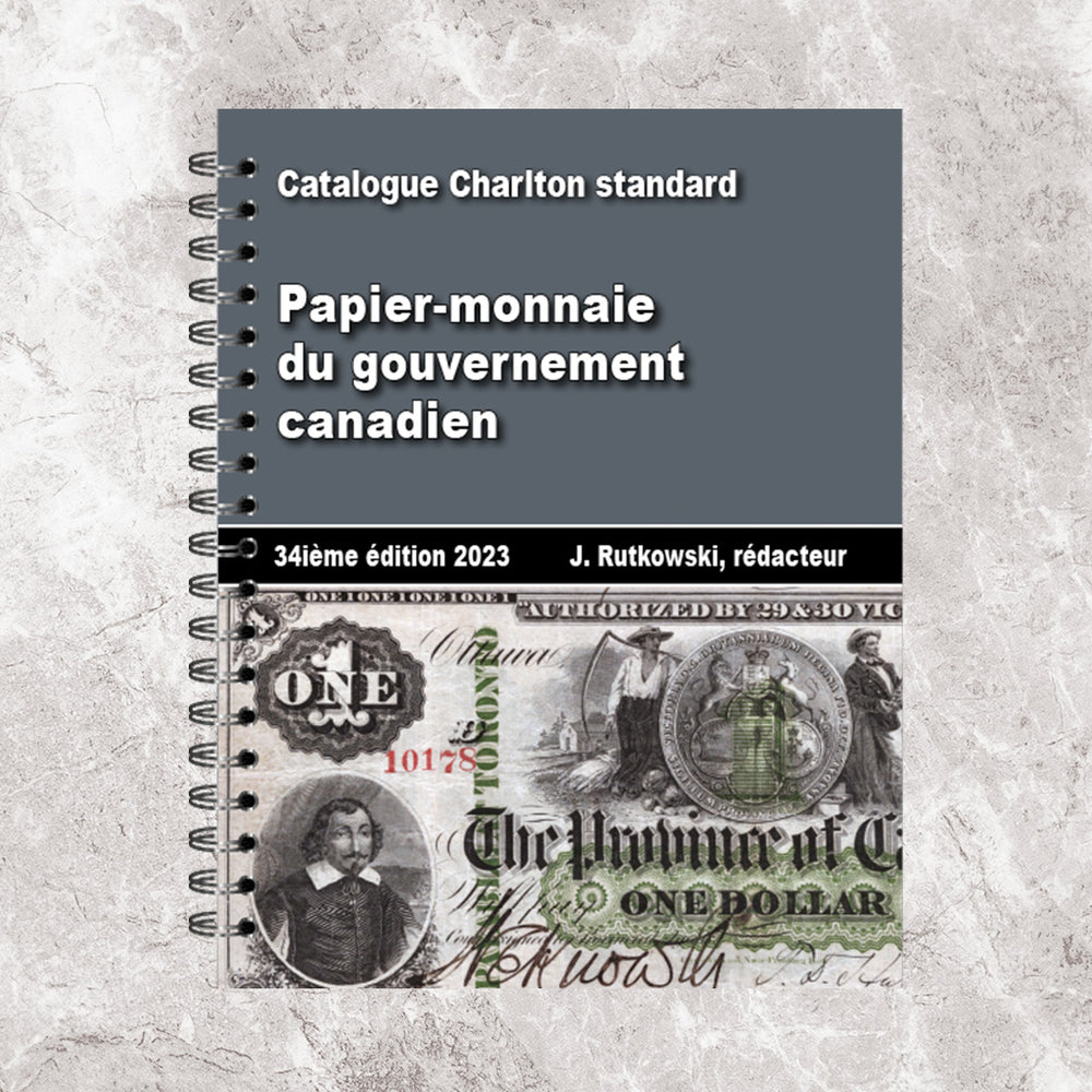 Papier-monnaie du gouvernement canadien - 34e édition 2023